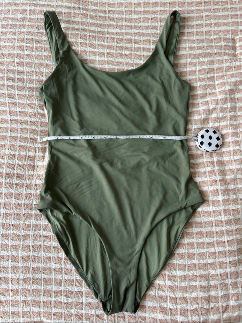 Onia Olive Green Scoop One-Piece Swimsuit